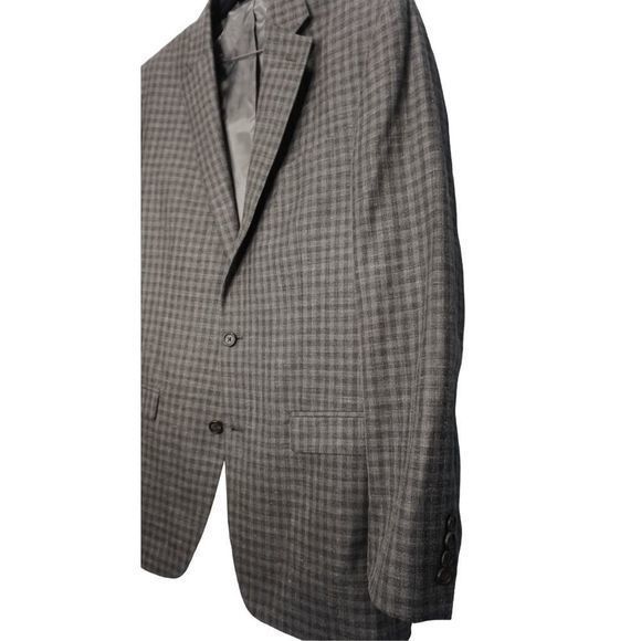 Ralph Lauren Men's Gray Silk Wool Linen Blend Blazer Suit Jacket See Measurement - Picture 5 of 7